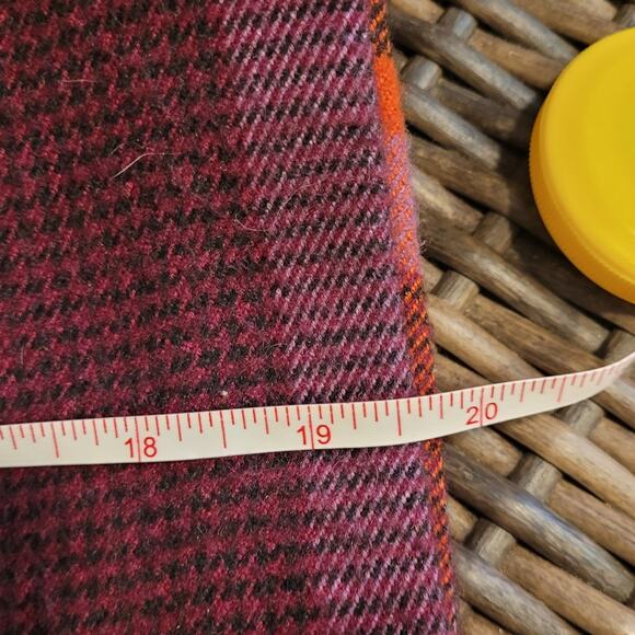 Stylus Plaid Skirt 16W Preppy Academia Wool Feel Lined Workwear Classic Plus - Picture 8 of 11